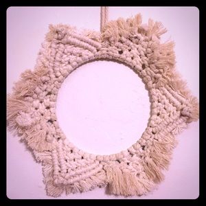 Macrame Wreath, Handmade, sz Small